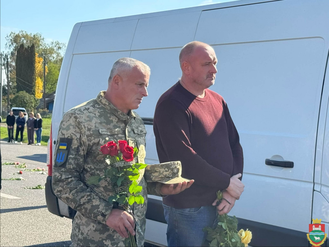 На Волині зустріли траурний кортеж із тілом загиблого захисника Юрія Шпака