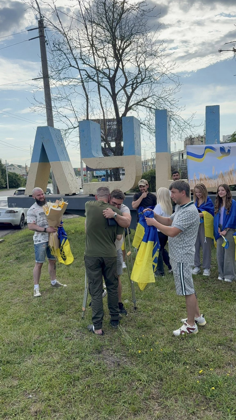 У Луцьку зустріли офіцера 14-ї бригади Бориса Василенка, який майже рік провів у полоні