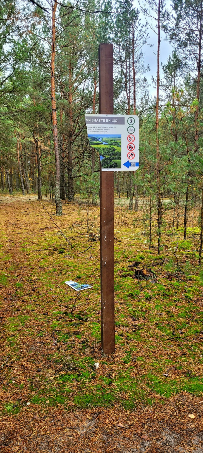 Невідомі понищили екостежку на території волинського нацпарку