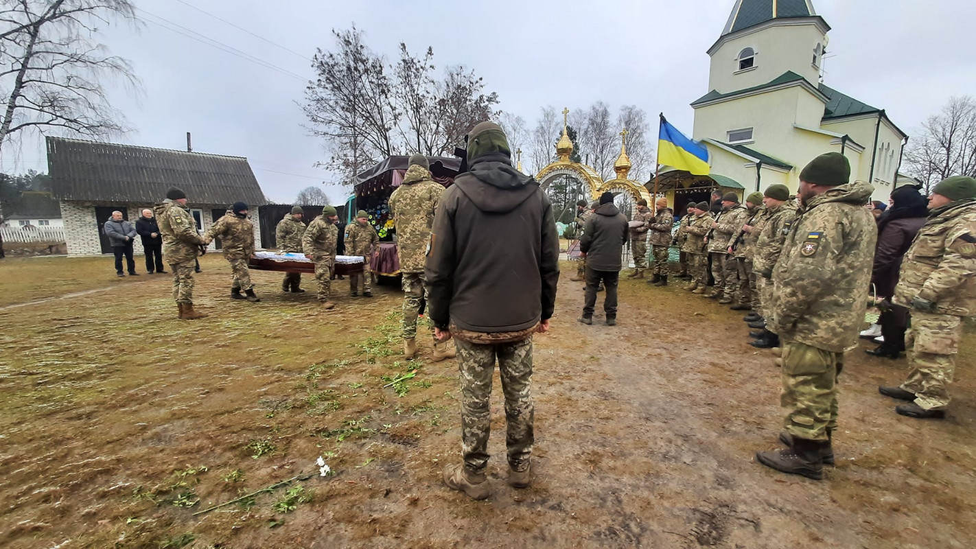 На Волині попрощалися із бійцем тероборони Сергієм Панасюком, який загинув поблизу кордону з Білоруссю