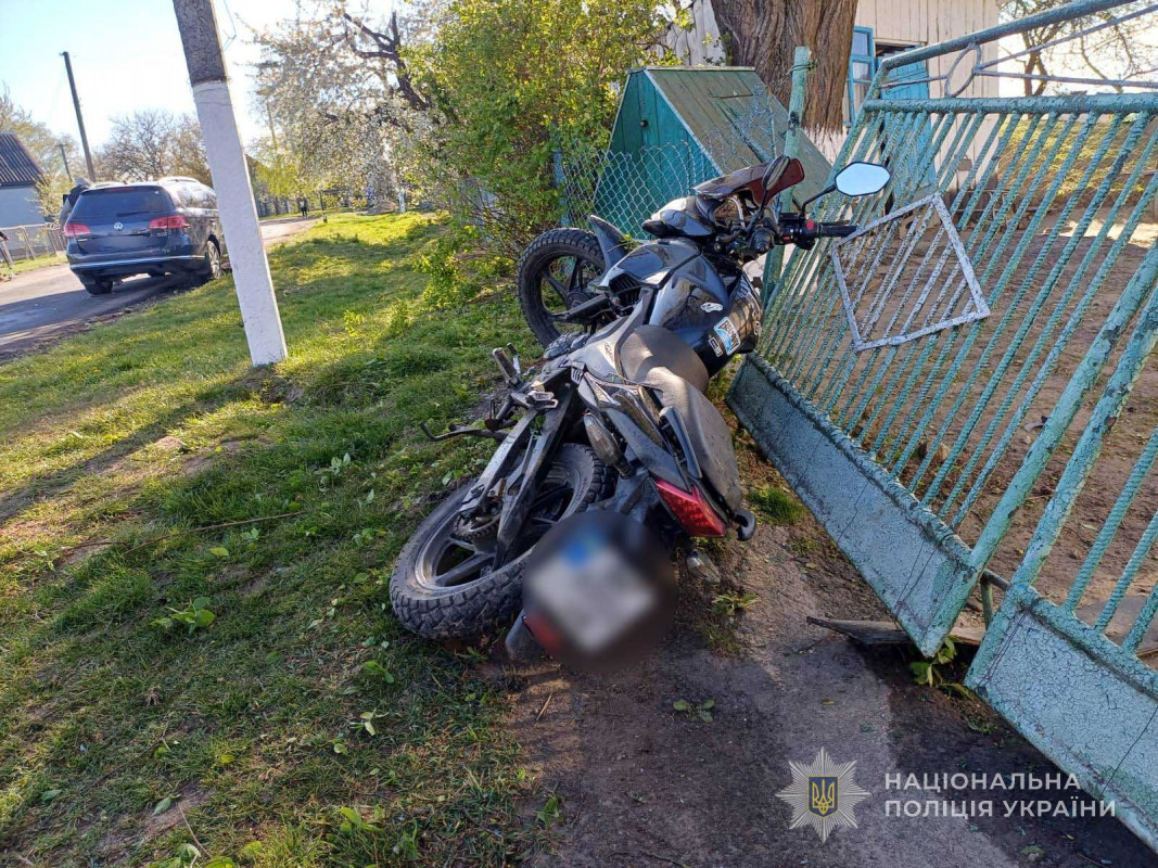 На Волині за вихідні сталося кілька аварій із мотоциклістами