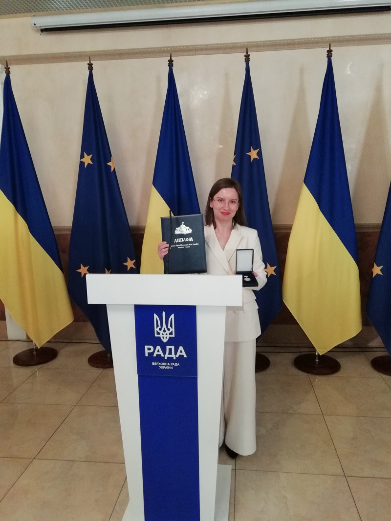 Премія Верховної Ради: науковицю з Волині відзначили на загальнодержавному рівні