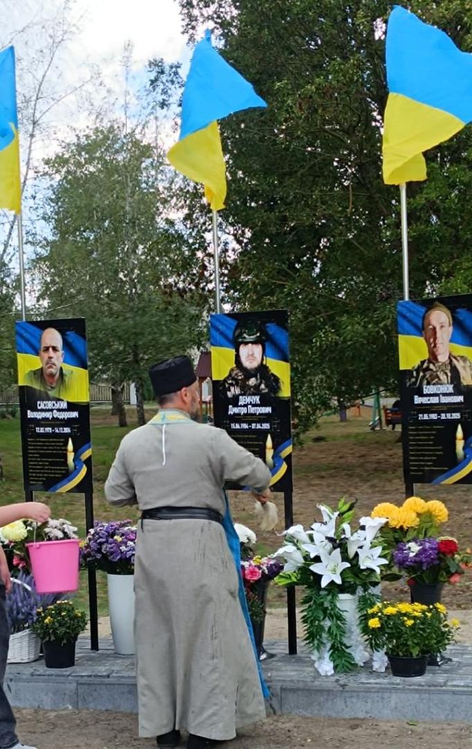 У селі на Волині Алею пам’яті поповнили імена ще трьох полеглих захисників України