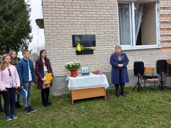 На Горохівщині відкрили меморіальну дошку загиблому добровольцю батальйону «Азов»