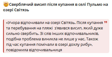 На Світязі відпочивальники масово скаржаться на висип і свербіж після купання: що відомо