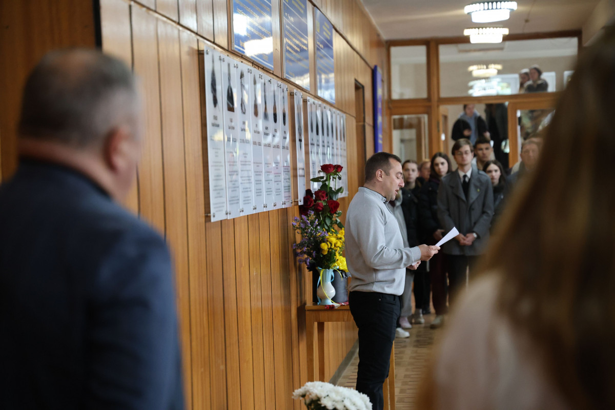 Волинський університет вшанував загиблих захисників – студента Володимира Стогнія та випускника Назарія Літвінцова