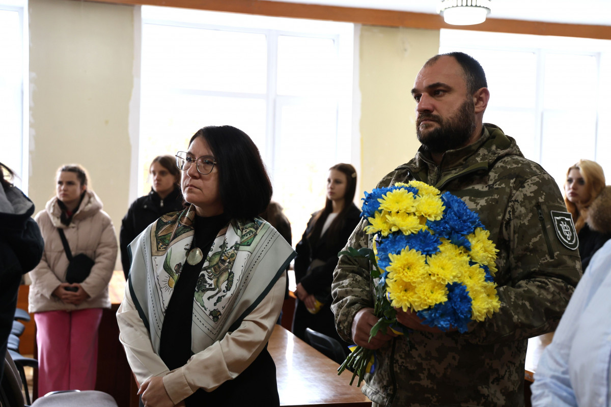 Волинський університет вшанував загиблих захисників – студента Володимира Стогнія та випускника Назарія Літвінцова