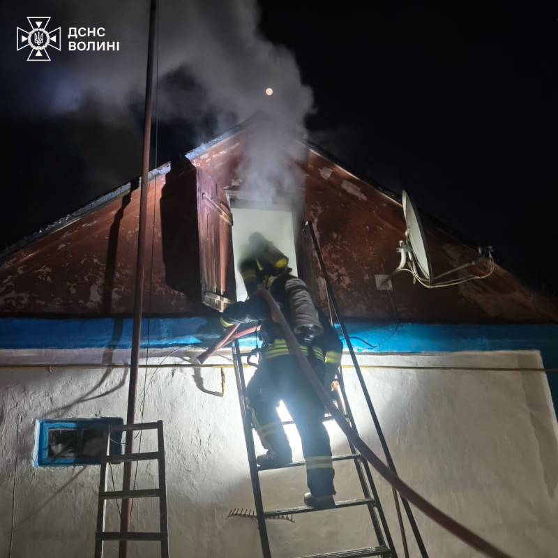 У чотирьох районах Волині трапилося шість пожеж