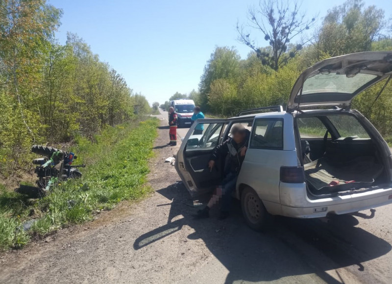 Постраждали мотоциклісти і тракторист: на Волині стались три аварії з потерпілими