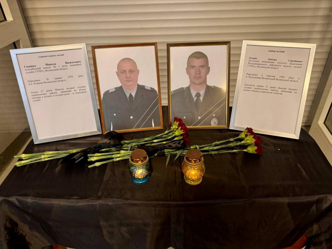 На Волині в останню дорогу провели поліцейського Миколу Сидорука