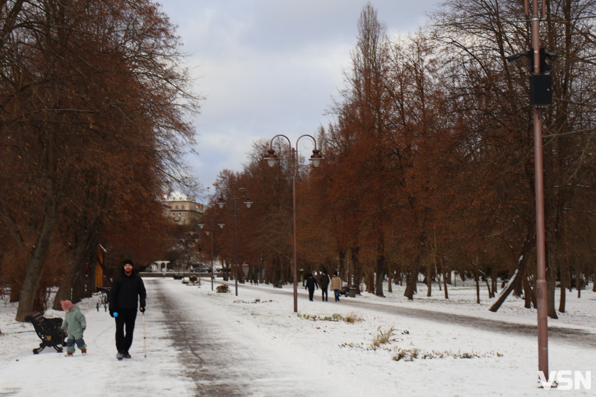 Як виглядає центральний парк у Луцьку у перші дні 2026 року. Фоторепортаж