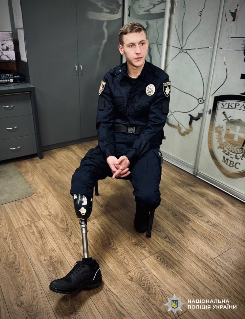 Після поранення півтора місяця вчився ходити: історія поліцейського з Волині, який пішов у ЗСУ в 20-річному віці