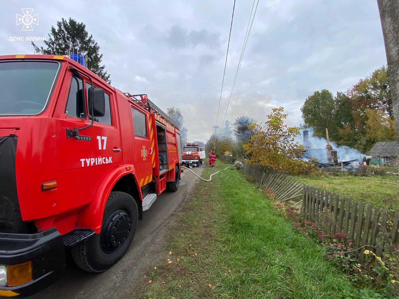 На Волині через недолік нагрівальної печі згорів будинок