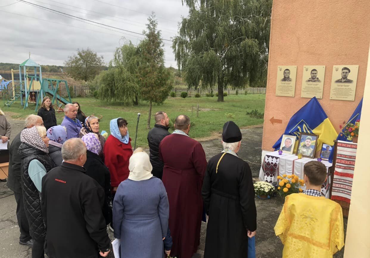 У громаді на Волині відкрили меморіальні дошки на честь загиблих воїнів ЗСУ