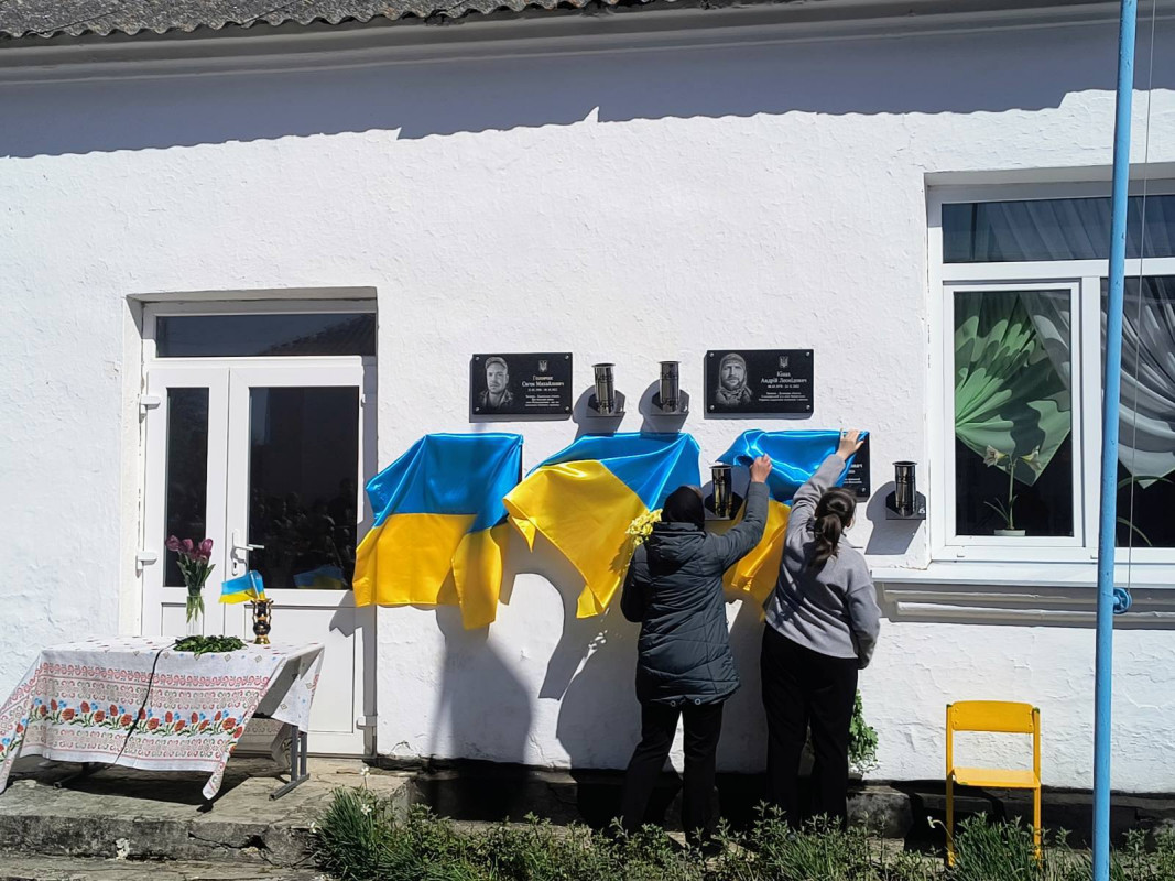 У громаді на Волині відкрили меморіальні дошки загиблим землякам