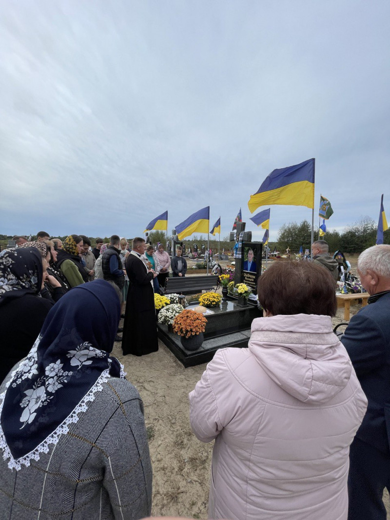 У річницю загибелі вшанували пам'ять воїна Валерія Зубчика з Волині