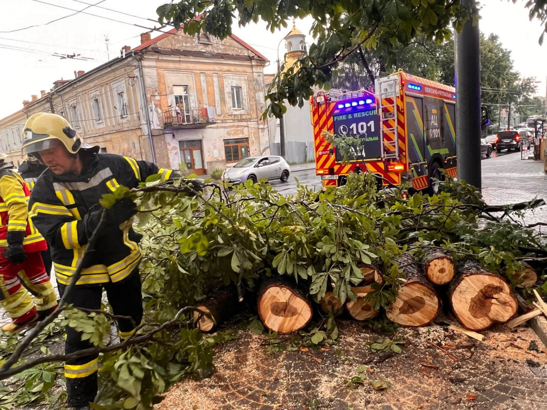 Повалені дерева й заблоковані дороги: як Луцьк оговтувався після негоди