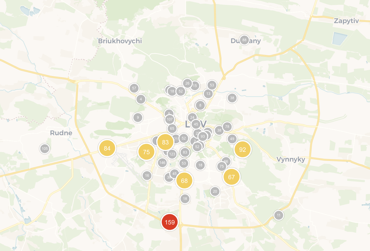 Львів та інші міста на Заході огорнув смог: що відбувається з якістю повітря на Волині. Карти