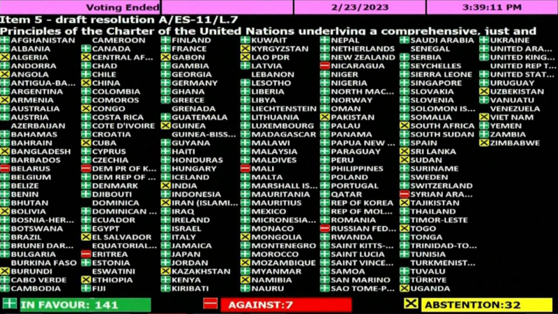 Генасамблея ООН підтримала українську резолюцію щодо миру: як голосували країни