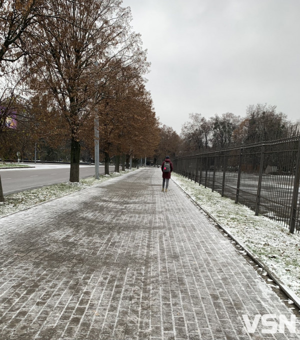 Перший сніг і мороз у Луцьку: чи очищені дороги і  тротуари