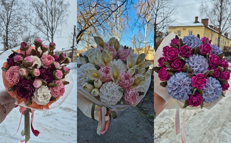 Виготовила уже понад тисячу їстівних композицій: лучанка створює зефірні букети на замовлення