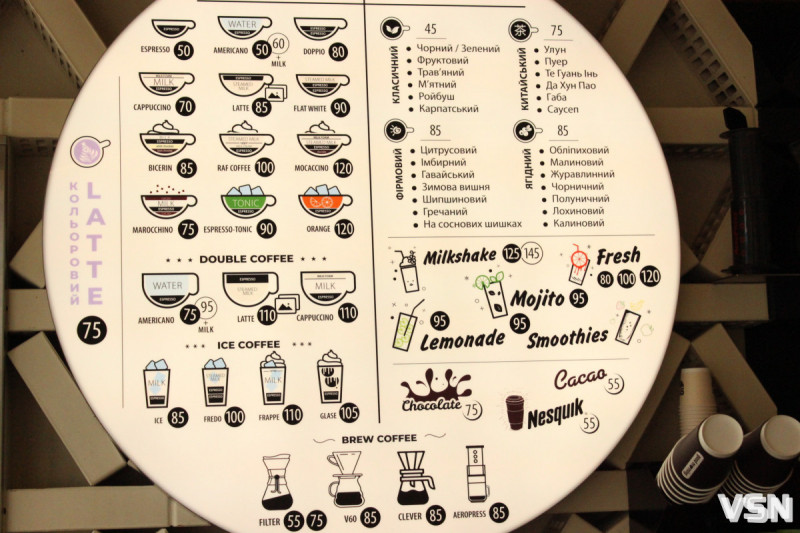 Скільки коштує горнятко кави у кав’ярнях Луцька?