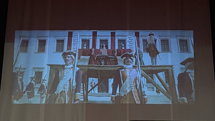 Режисер Олесь Санін у Луцьку розповів, як створювати кіно та показав кадри зі зйомок фільму «Довбуш»