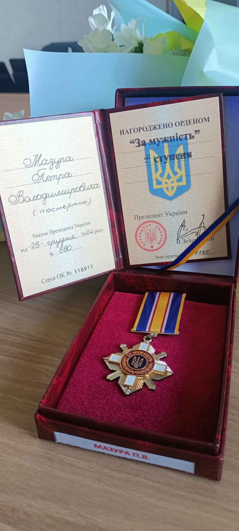 Три родини на Волині отримали нагороди загиблих Героїв