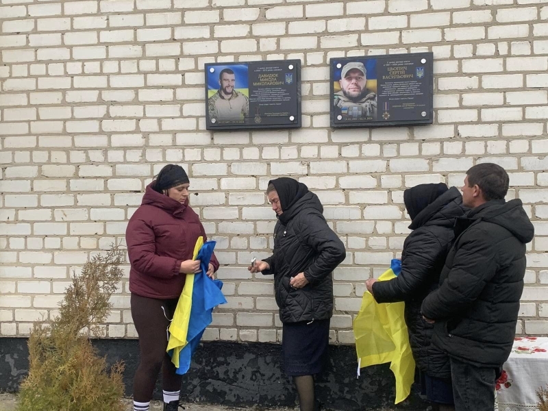 У громаді на Волині відкрили меморіальні дошки загиблим воїнам-землякам