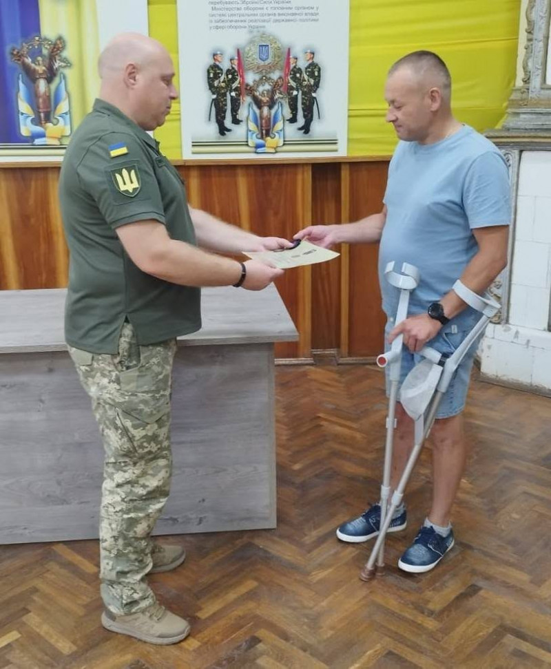 Боєць 95-ї десантно-штурмової бригади з Волині отримав медаль «За поранення»