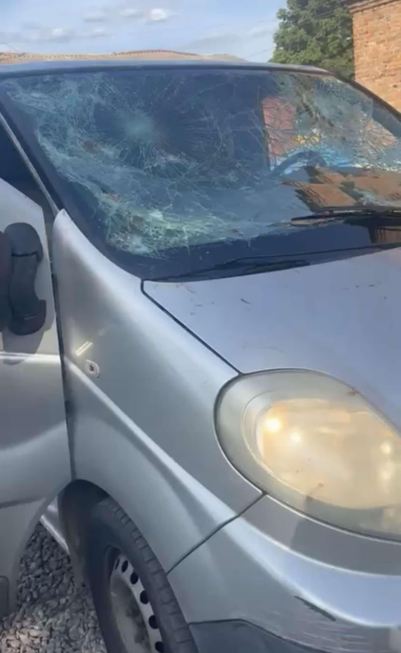 У Волинському ТЦК показали наслідки нападу на службове авто у селі Соловичі