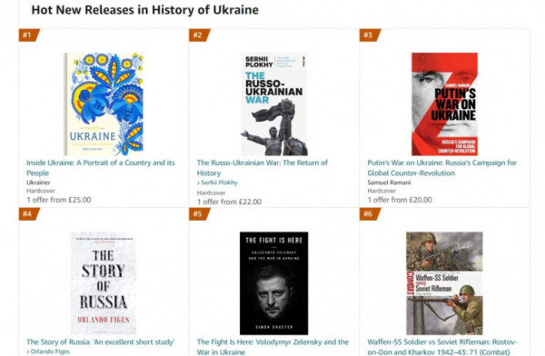 «Від Волині до Таврії, від Слобожанщини до Поділля»: книга про Україну очолила топ продажів на Amazon