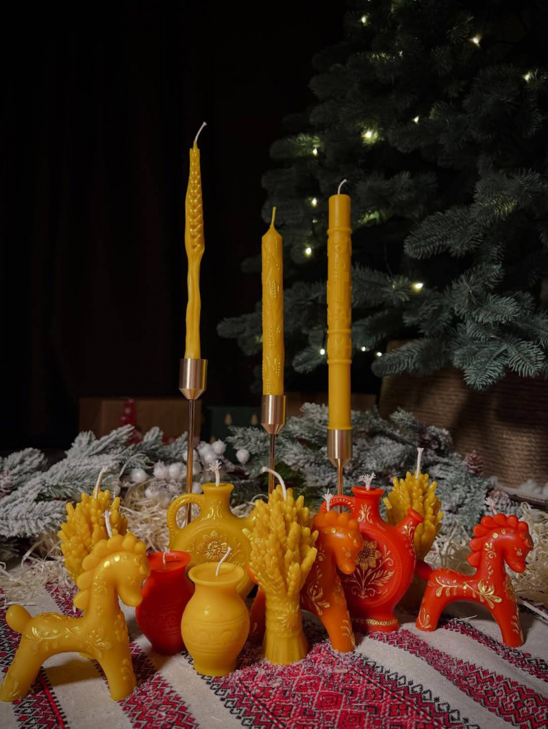 На Волині подружжя розвиває бджільництво та створює різдвяні свічки з воску