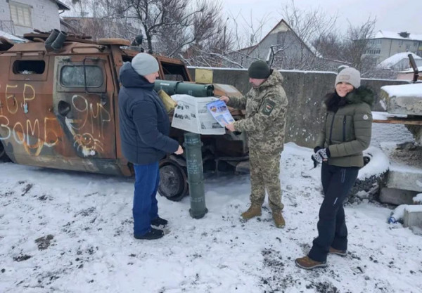 Бійці волинської бригади передали військові «трофеї» для музейної експозиції на Київщину