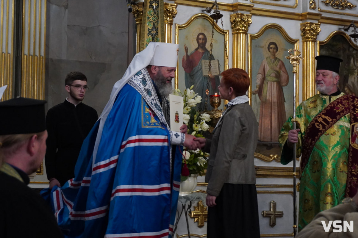 «Ваша зброя — перо»: у кафедральному соборі Святої Трійці відслужили молебень та відзначили журналістів Волині