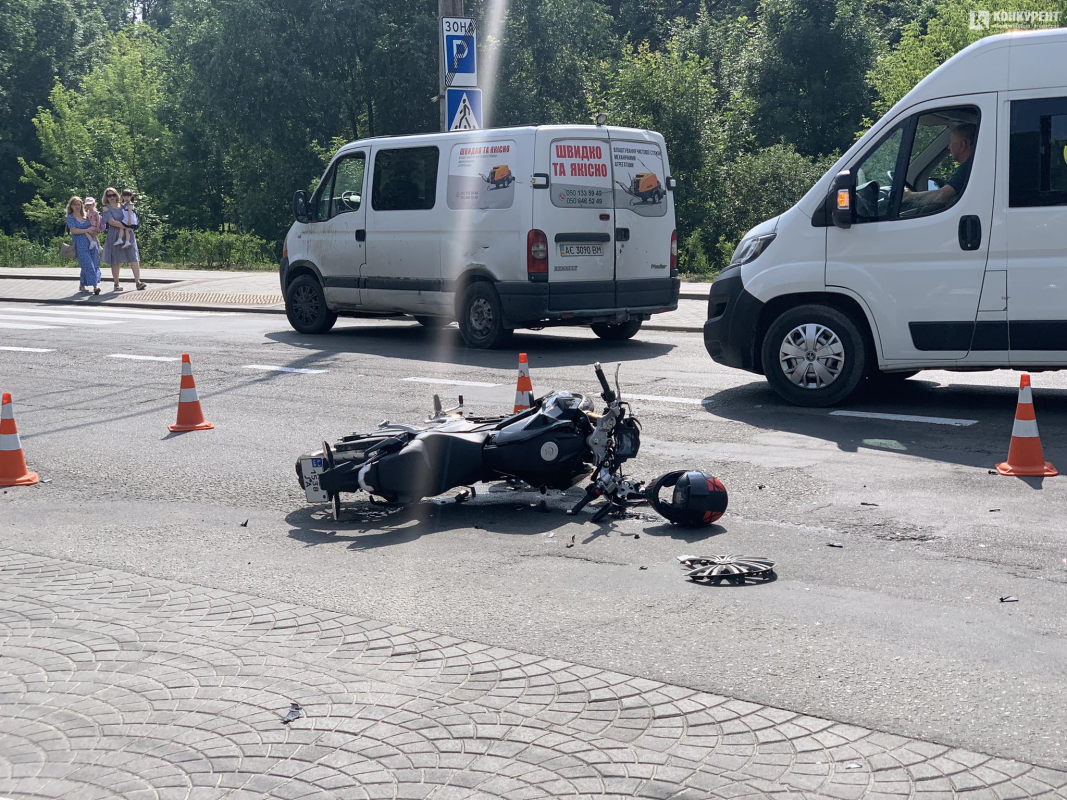 У Луцьку збили мотоцикліста, він у лікарні. ФОТО