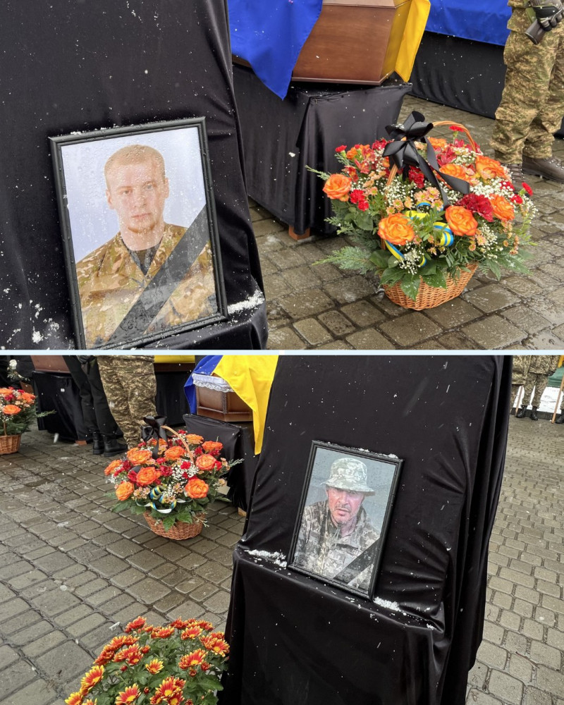 Громада втратила двох Героїв: на Волині попрощалися з Кірілом Євтушиком та Олегом Чугусовим