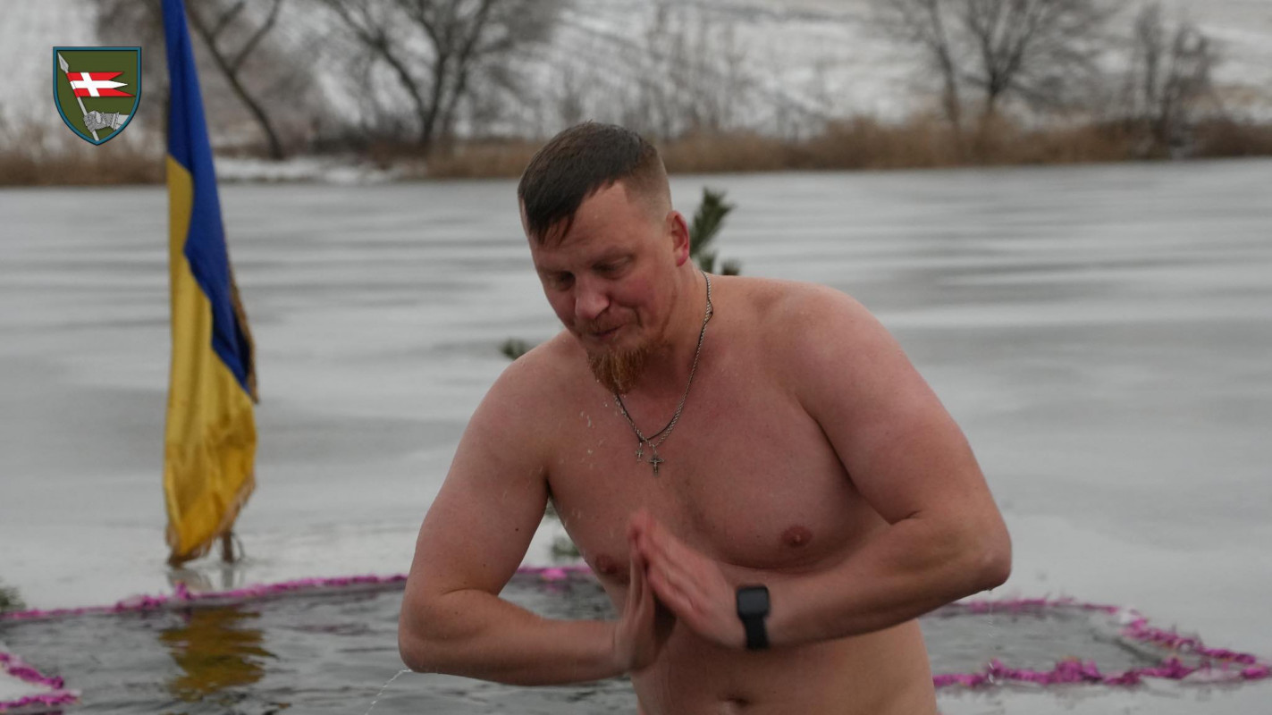 Бійці двох волинських бригад відзначили Водохреще. ФОТО