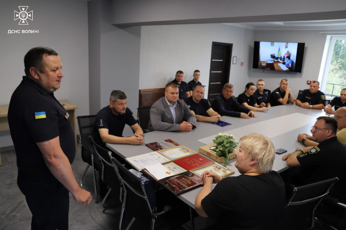 Понад 30 років на службі: полковника ДСНС Віталія Деркача з Волині провели на заслужений відпочинок