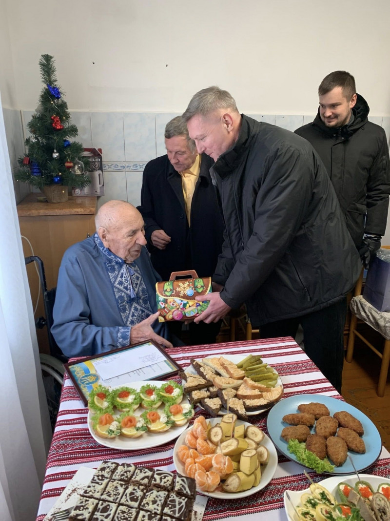 Найстарший житель району: довгожитель з Волині відзначив 104-річчя