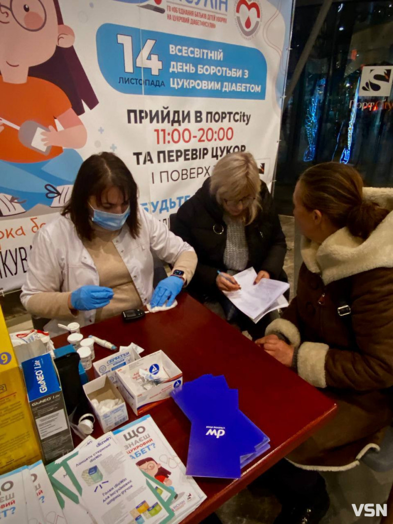 У Луцьку місцевих жителів безкоштовно перевіряли на наявність цукрового діабету