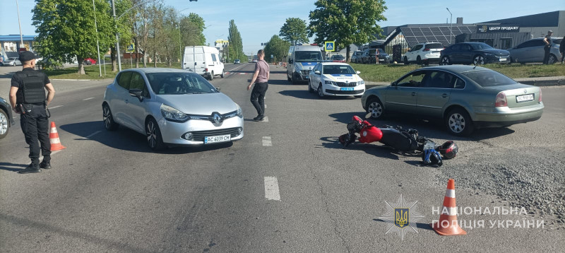 На Волині в аваріях постраждали двоє мотоциклістів