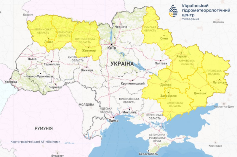Волинь накриють зливи: синоптики попереджають про сильні дощі 19 липня