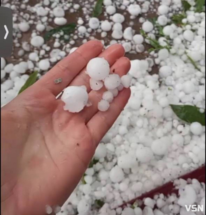 Поки Волинь заливало дощем, Тернопільщину засипало градом. Фото