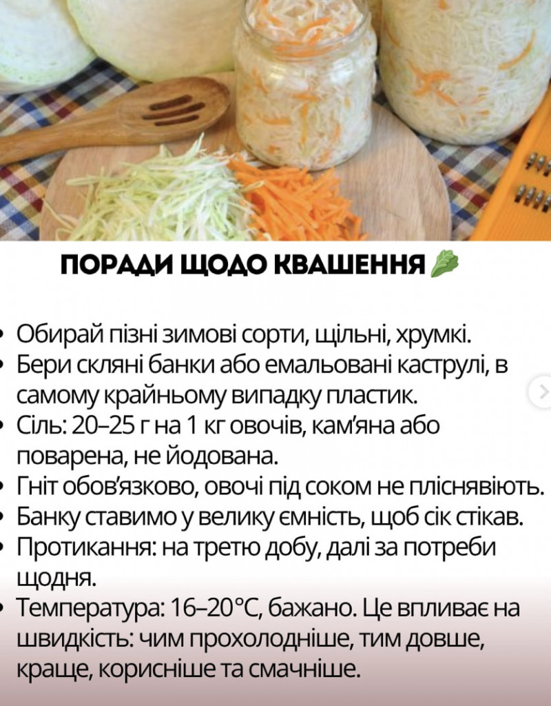 Квашена капуста на зиму: 5 рецептів із морквою, яблуками та журавлиною