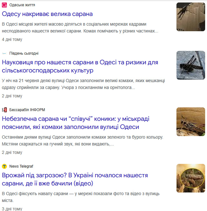  Сарана в Україні: чи дійде шкідник до Волині