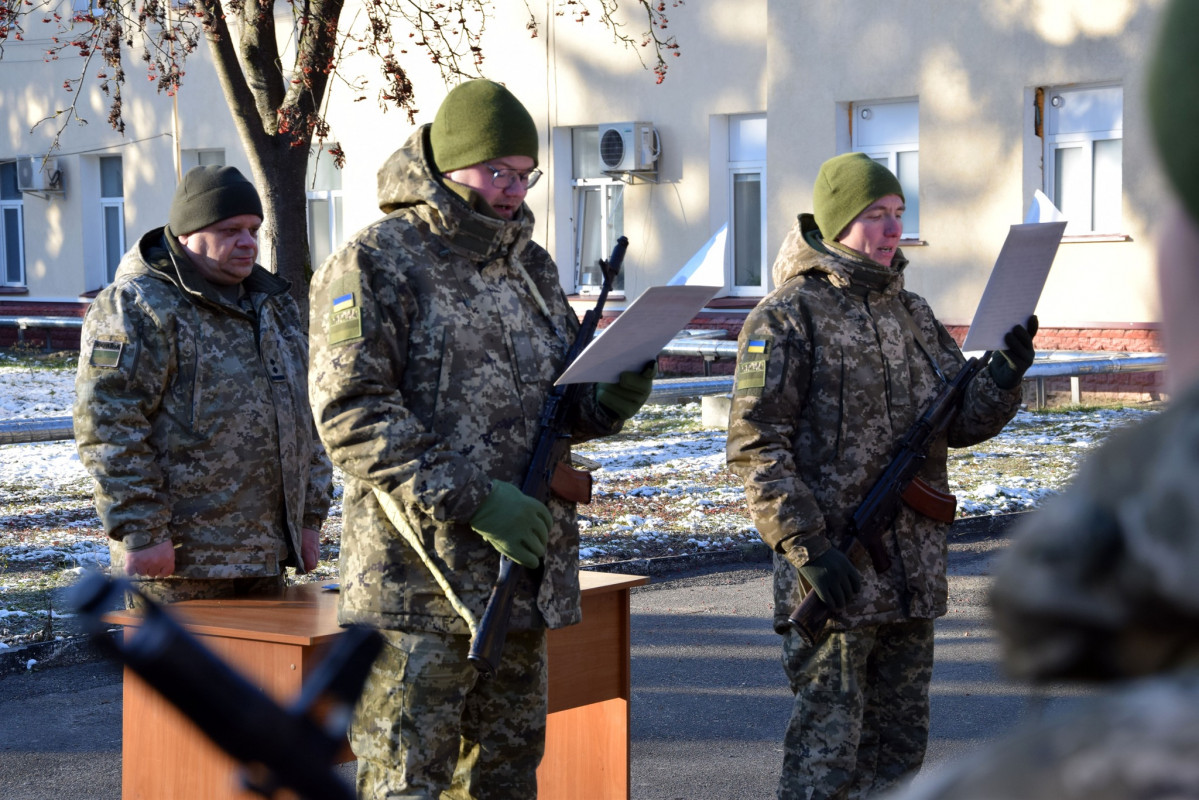 «Вся країна має працювати на перемогу», – новобранець прикордонників Волині присягнув на вірність Україні