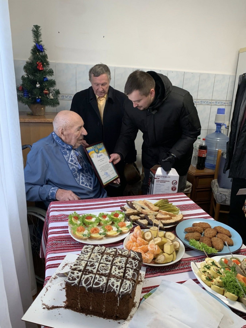 Найстарший житель району: довгожитель з Волині відзначив 104-річчя