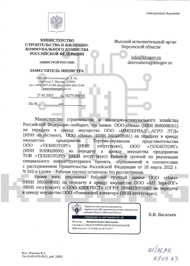 Україна втратила торік щонайменше 8,5 млн тонн урожаю через окупацію півдня та сходу