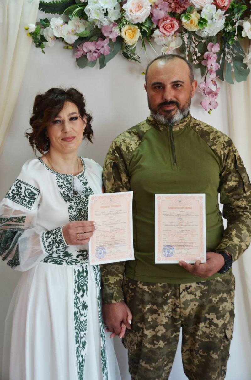 У Луцькому районі одружився військовослужбовець